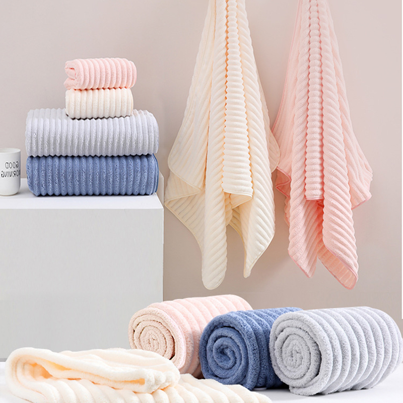 Home Textiles Face Towel - ผ้าเช็ดตัวสำหรับผู้ใหญ่ ผ้าขนหนูไมโครไฟเบอร์ ผ้าขนหนูไมโครไฟเบอร์ ดูดซับน้ำได้ดีและแห้งเร็ว