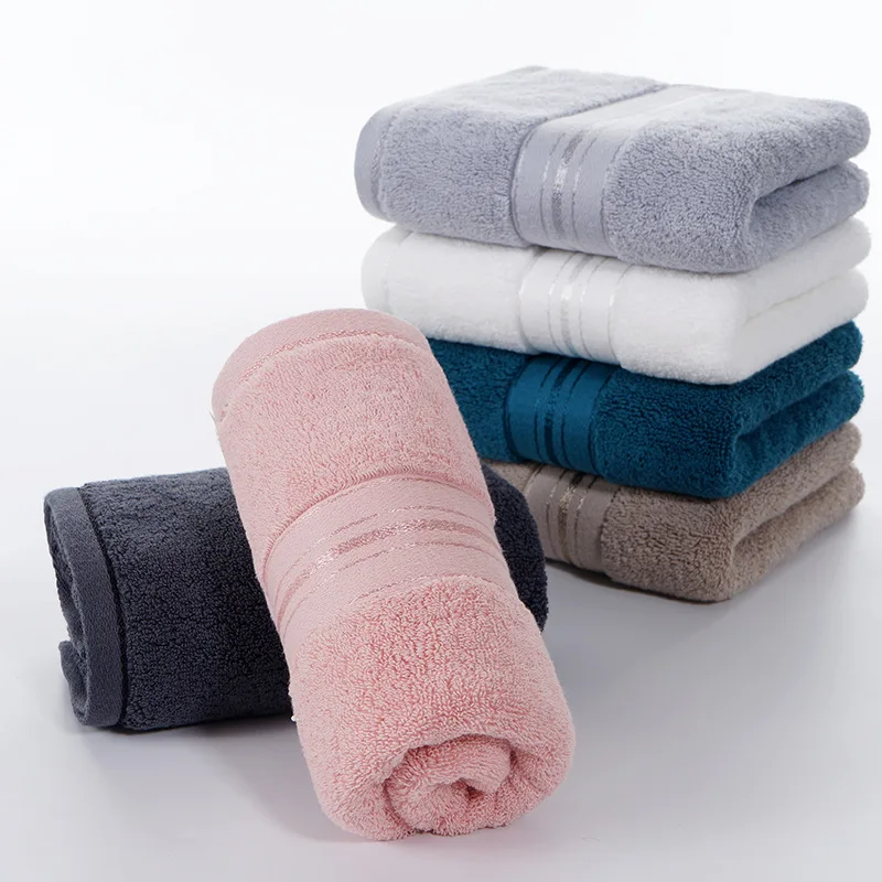 1 PC ผ้าเช็ดตัวผ้าฝ้าย 100% นุ - Home Textiles Face Towel บทวิจารณ์และราคา